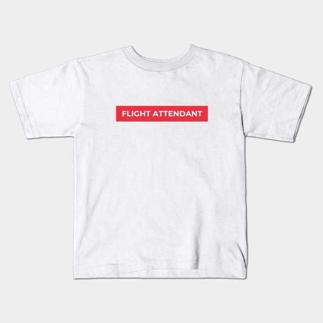 Flight Attendant Kids T-Shirt by Jetmike